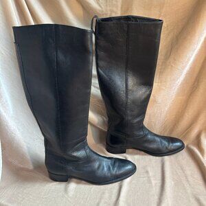 J CREW Field Knee High Leather Riding Boot Size 10